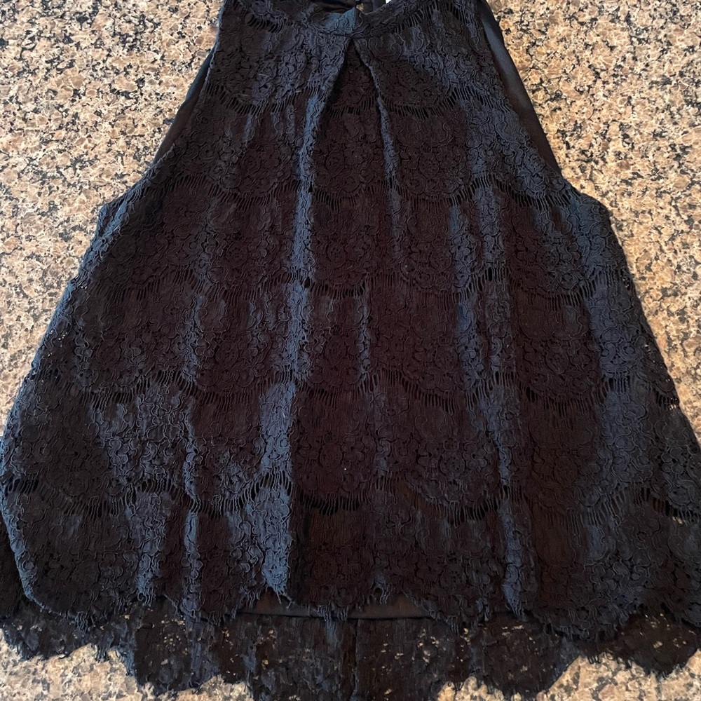 Love, Fire Black Lace Top